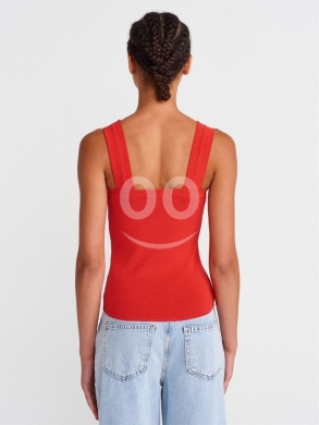 توب نسائي "ريب" راقي ألوان متنوعة | Women's Premium Ribbed Basic Tank Top — 6
