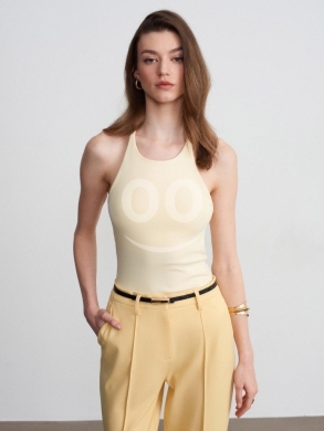 توب نسائي "هالتر" راقي ألوان متنوعة | Women's Premium Halter Neck Ribbed Top — 4