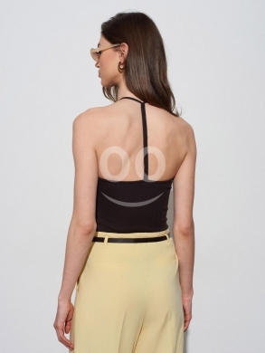 توب نسائي "هالتر" راقي ألوان متنوعة | Women's Premium Halter Neck Ribbed Top — 3