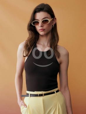 توب نسائي "هالتر" راقي ألوان متنوعة | Women's Premium Halter Neck Ribbed Top — 2