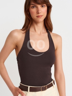 توب نسائي "هالتر" ريب ألوان متعددة | Women's Premium Halter Neck Ribbed Top — 7