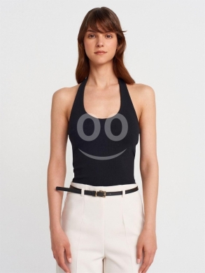 توب نسائي "هالتر" ريب ألوان متعددة | Women's Premium Halter Neck Ribbed Top — 6