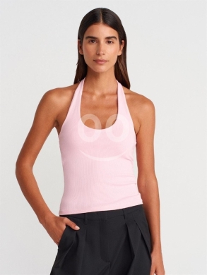 توب نسائي "هالتر" ريب ألوان متعددة | Women's Premium Halter Neck Ribbed Top — 8