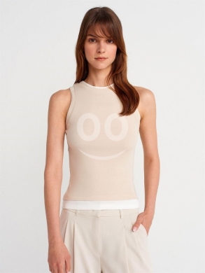 توب نسائي "تانك" مزدوج بتصميم عصري ألوان متعددة | Women's Double Layer Contrast Tank Top — 9