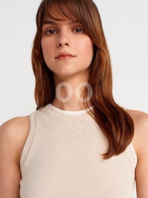 توب نسائي "تانك" مزدوج بتصميم عصري ألوان متعددة | Women's Double Layer Contrast Tank Top — 8