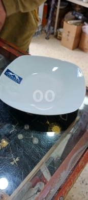 Kitchen appliances in Taalabaya - طقم صحون بورسلين أبيض 12 قطعة من مومز | MOMAZ 12-Piece White Porcelain Plate Set