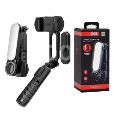 Mobile accessories in Achrafieh - مانع اهتزاز للهواتف الذكية مع ضوء مدمج وترايبود | Smartphone Gimbal Stabilizer with Fill Light