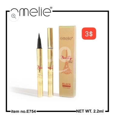 الصحة و الجمال في ادونيس - Emelie Beauty Paris Waterproof Black Eyeliner | أيلاينر إيميلي بيوتي باريس الأسود مقاوم للماء