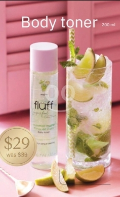 Santé & Beauté dans Baakline - تونر الجسم Fluff برائحة الموهيتو المنعشة 200 مل | Fluff Body Toner Summer Mojito 200ml