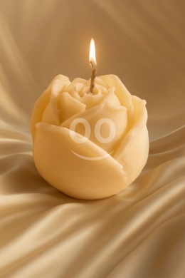 Other Goods in Ghaziyeh - شمعة على شكل وردة جورية بتصميم رومانسي | Rose Blossom Decorative Candle