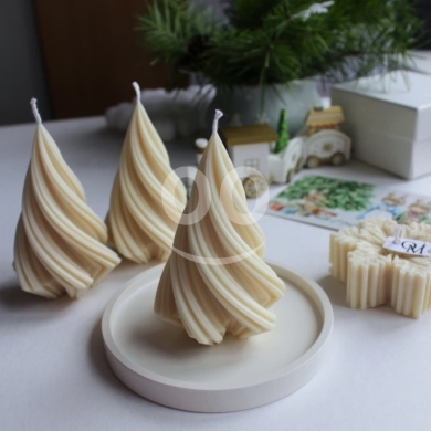 Other Goods in Ghaziyeh - شمعة بتصميم شجرة حلزوني عصري | Spiral Tree Architectural Candle