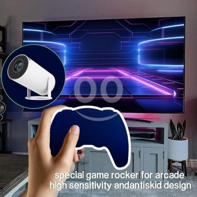 بروجكتر ألعاب ريترو بدقة 4K بنظام أندرويد 11 | New 4K Android 11 Projector Retro Game Con… — 4