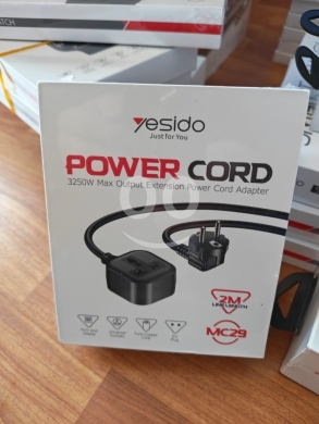 Other electronics in Manara - وصلة كهرباء يسيدو MC29 بطول 2 متر وقوة 3250 واط | Yesido MC29 2M Power Cord Adapter 3250W
