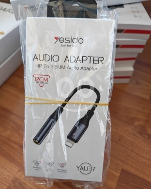 Mobile accessories dans Manara - محول صوت يسيدو YAU37 من آيفون إلى 3.5 ملم بطول 12 سم | Yesido YAU37 Lightning to 3.5mm Adapter
