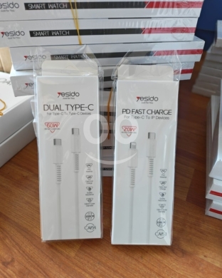 Mobile accessories in Manara - كابلات يسيدو شحن سريع PD للايفون والتايب سي | Yesido PD Fast Charging Cables CA153/CA154