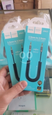 Mobile accessories dans Manara - كابل صوت هوكو UPA31 ميكروفون سبرينج 3.5 ملم | Hoco UPA31 3.5mm Spring AUX Audio Cable