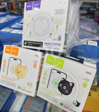 Mobile accessories in Manara - جهاز هوكو سمارت فايندر لتتبع المفقودات للأندرويد والايفون | Hoco Smart Finder Tag E91D/E96A