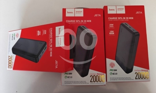 Mobile accessories in Manara - باور بانك هوكو J87A سعة 20000 مللي أمبير شحن سريع 20 واط | Hoco J87A 20000mAh Power Bank
