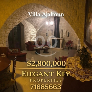 Villas for sale in Ajaltoun - فيلا فاخرة للبيع في عجلتون 2300 مم مع إطلالة بانورامية | Luxury Villa for Sale in Ajaltoun