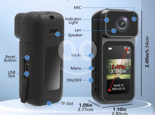 كاميرا أكشن بحجم الإصبع للتصوير والمغامرات | Thumb Action Camera Compact Power — 2