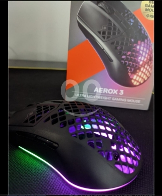 Computers & Telecoms in Baalback - ماوس جيمنج لاسلكي ستيل سيريز Aerox 3 أسود 18000 DPI | SteelSeries Aerox 3 Wireless Mouse Black