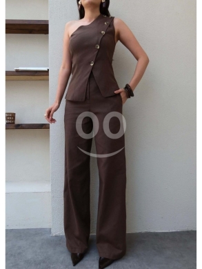 طقم نسائي راقي بكتف واحد من متجر Styllana | Elegant One-Shoulder Women's Set by Styllana — 7