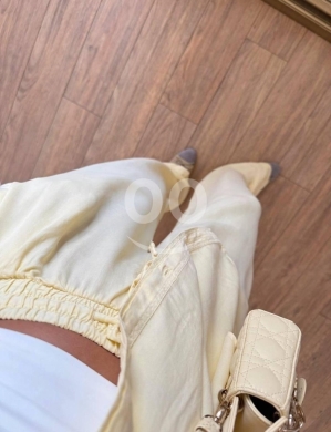 طقم نسائي كاجوال باللون الأصفر الهادئ من متجر Styllana | Pastel Yellow Casual Women’s Set — 3