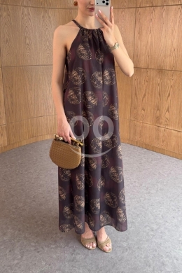 فستان صيفي طويل بتصميم الرسن من متجر Styllana | Styllana Store Elegant Halter Neck Summer… — 4