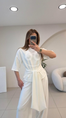 طقم كاجوال أنيق بعقدة أمامية من متجر Styllana | Styllana Store Elegant Front-Tie Casual S… — 6