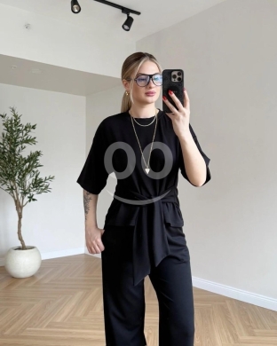 طقم كاجوال أنيق بعقدة أمامية من متجر Styllana | Styllana Store Elegant Front-Tie Casual S… — 9