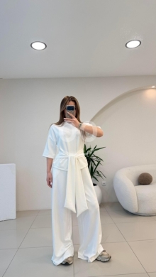 طقم كاجوال أنيق بعقدة أمامية من متجر Styllana | Styllana Store Elegant Front-Tie Casual S… — 4