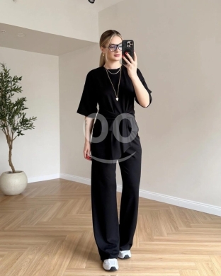 طقم كاجوال أنيق بعقدة أمامية من متجر Styllana | Styllana Store Elegant Front-Tie Casual S… — 8