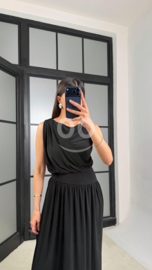 فستان درابيه راقي من متجر Styllana | Styllana Store Sophisticated Draped Dress — 8
