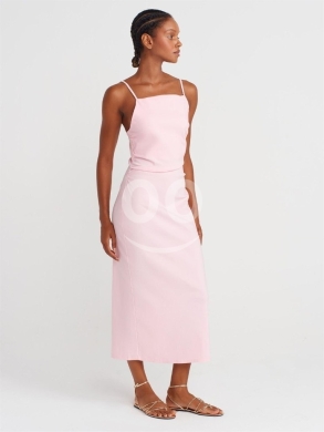 فستان ميدي "بيسيك" بتصميم أنيق من متجر Styllana | Styllana Store Elegant Basic Midi Dress — 8