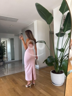 فستان ماكسي "توب" أنيق من متجر Styllana | Styllana Store Elegant Strapless Maxi Dress — 7