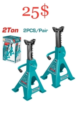 DIY Tools & Materials in Tripoli - طقم مساند تثبيت سيارات توتال 2 طن (زوج) | Total 2 Ton Jack Stand Set (Pair)