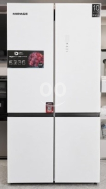أدوات المطبخ في اشرفيه - براد 4 أبواب إنفيرتر أبيض زجاجي | 4-Door Inverter Fridge White Glass MR-FRW731INV