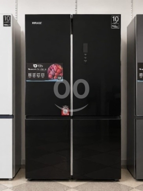 أدوات المطبخ في اشرفيه - براد 4 أبواب إنفيرتر زجاج أسود | 4-Door Inverter Fridge Black Glass MR-FRW731INV