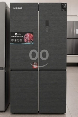 أدوات المطبخ في اشرفيه - براد 4 أبواب إنفيرتر فضي غامق أو إينوكس | 4-Door Inverter Fridge MR-FRW731INV