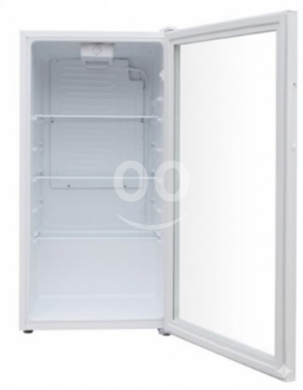 Kitchen appliances in Achrafieh - براد عرض باب زجاجي أبيض مع خلاط يدوي مجاني | White Fridge Showcase Glass Door with Free Hand Blender