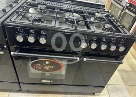 أدوات المطبخ في اشرفيه - فرن غاز أسود 90 سم موديل 1005 مع فونت | 90 cm Black Gas Oven Range 1005 Font