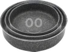 Kitchen appliances in Achrafieh - طقم صواني فرن 3 قطع رمادي مقاسات متنوعة | Baking Pan Set 3Pcs Grey Multiple Sizes