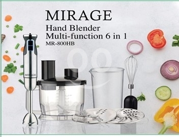 Kitchen appliances in Achrafieh - خلاط يدوي ميراج 6 في 1 بقوة 800 واط MR-800HB | Mirage Multi-function Hand Blender 6 in 1