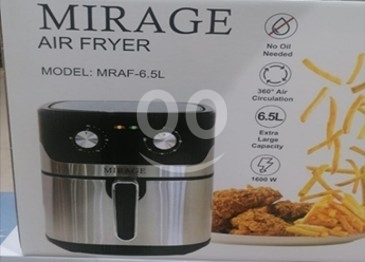 Kitchen appliances in Achrafieh - قلاية هوائية ميراج 6.5 لتر بقوة 1600 واط MRAF-6.5L | Mirage Air Fryer 6.5L 1600W