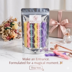 شموع عيد ميلاد مموجة - متوفرة لدى BEAUTY POTION | Unique Wavy Birthday Candles