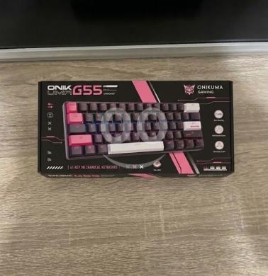 Gaming Console & Accessories dans Hazmieh - keyboard Onikuma G55 60% RGB Wired Mechanical Gaming Keyboard Black (Tea Axis Switch)
