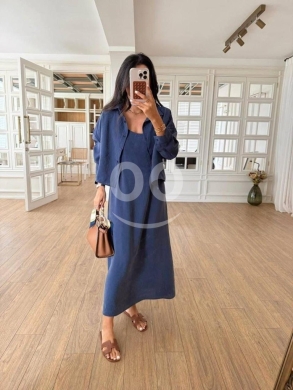 Vêtements, chaussures et accessoires dans Dahr el-Ain - طقم لينن صيفي قطعتين فستان طويل وقميص مقاس S-L | Elegant Linen 2-Piece Dress & Shirt Set
