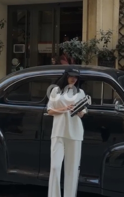 Vêtements, chaussures et accessoires dans Dahr el-Ain - طقم سبورت قطعتين تيشيرت وبنطلون أبيض من Styllana مقاس S-L | White Sporty 2-Piece T-Shirt & Pants Set