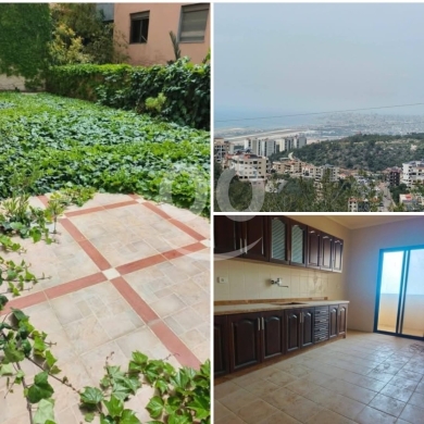 Apartments for sale in Bchamoun - شقة حديثة مع حديقة ومطل على المطار في بشامون المدارس | Modern Garden Apartment with Airport View