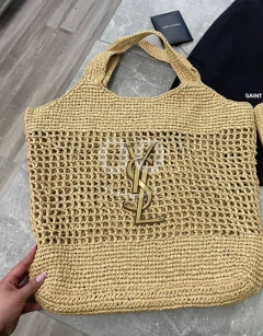 حقيبة كتف سان لوران رافيا صيفية | YSL Saint Laurent Raffia Tote Bag starting from 10$